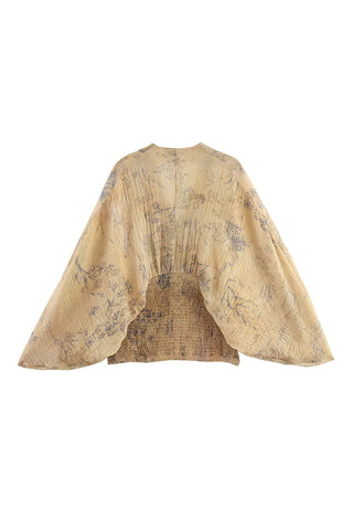 Draped Oversized Blouse