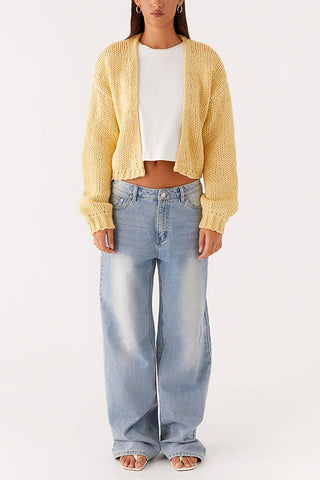 Cozy Open-Front Knit Cardigan