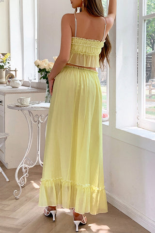 Elegant Two-Piece Casual Set with Bow Detail