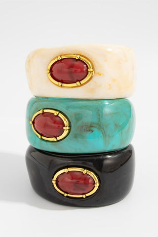 Elegant Stone-Accent Bangle