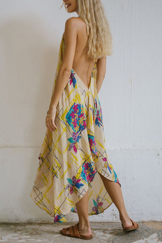 Halter Neck Bohemian Casual Dress