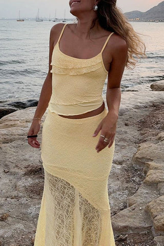 Elegant Two-Piece Skirt Set