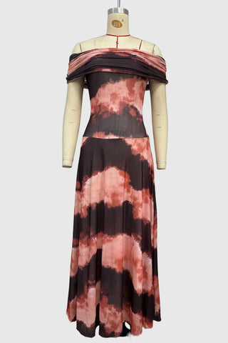 One-Shoulder Flowing Casual Dress