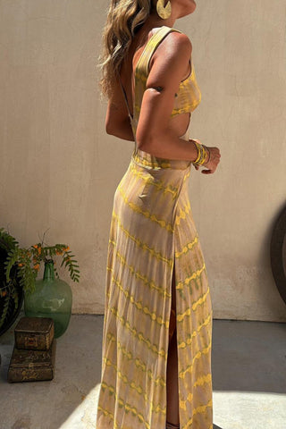 Cutout Maxi Casual Dress