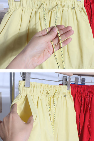 Elastic Waist Casual Shorts
