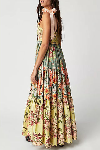 Vibrant Patchwork Sundress