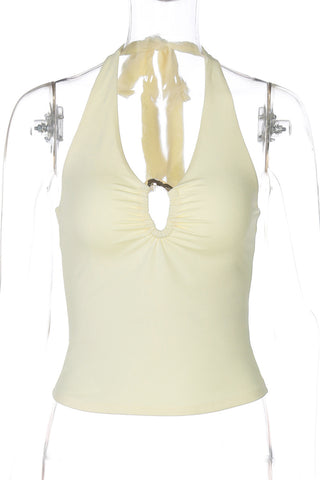 Keyhole Halter Tank Top