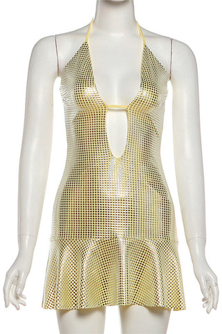 Cutout Sparkle Mini Dress