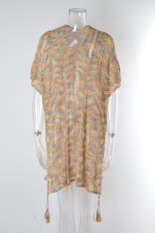 Summer Vibrant Knit Cover-Up