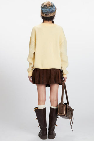 Trendy Horse Pattern Sweater