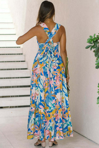 Floral Sleeveless Maxi Dress