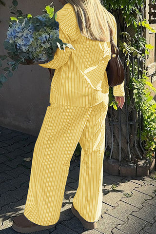 Striped Relaxed Fit Pants Set