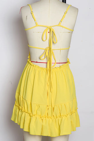 Ruffle Trim Summer Cami Dress