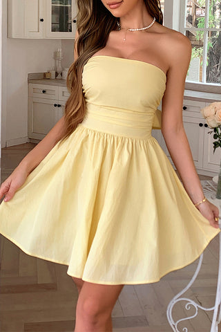 Strapless Casual A-Line Dress