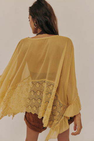 Lace Detail Flowing Blouse