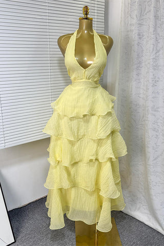 Tiered Ruffle Maxi Dress