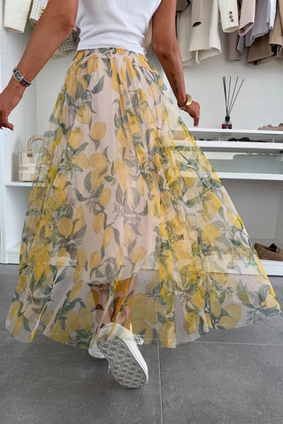 Statement Maxi Skirt with Flowing Design