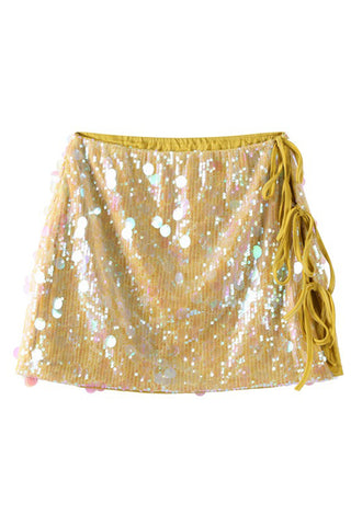 Sequin Mini Skirt for Night Out