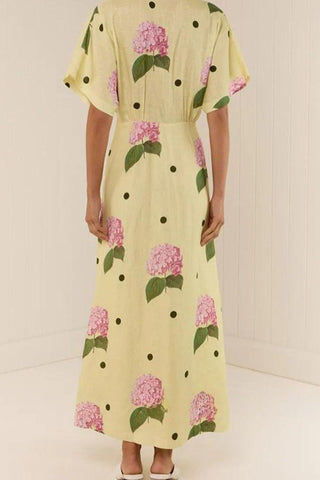 Floral Print Casual Midi Dress