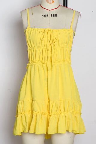 Ruffle Trim Summer Cami Dress
