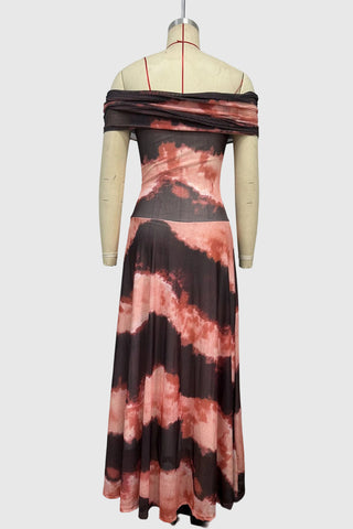 One-Shoulder Flowing Casual Dress