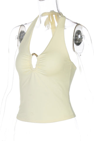 Keyhole Halter Tank Top