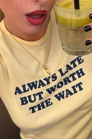 Slogan Print T-Shirt