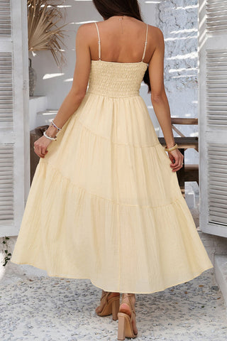Tiered Maxi Sundress with Spaghetti Straps