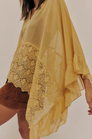 Lace Detail Flowing Blouse