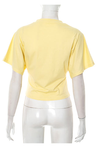 Ruched Waist Short Sleeve Top