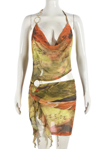 Vibrant Ruched Sundress