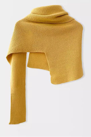 Asymmetrical Ribbed Shrug Cardigan