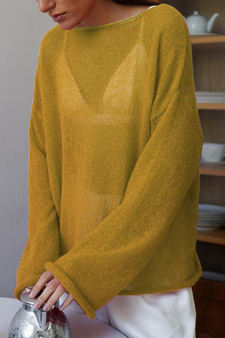 Simple Long-Sleeve Crewneck Tee