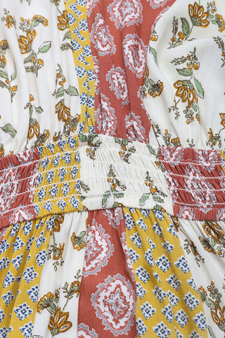 Patterned Wide-Leg Jumpsuit with Pockets