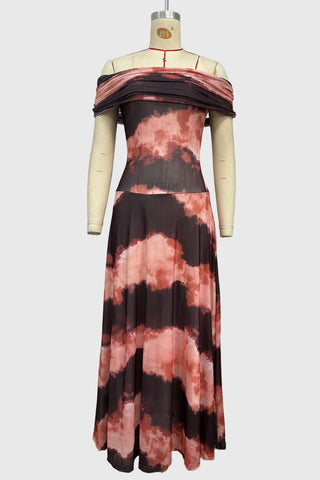 One-Shoulder Flowing Casual Dress