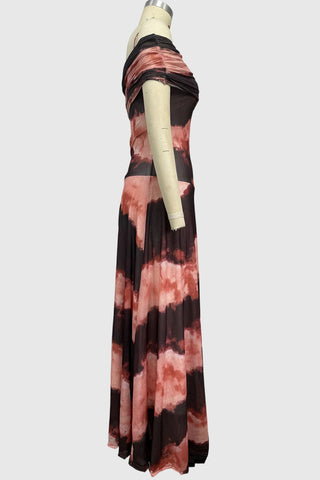 One-Shoulder Flowing Casual Dress