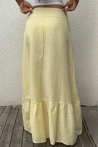 Elegant Pleated Maxi Skirt