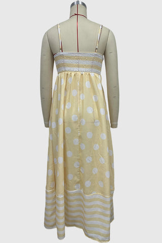 Striped and Polka Dot Maxi Dress