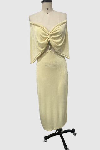 Cutout Twist Front Maxi Dress