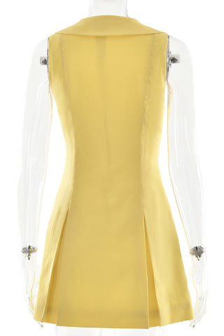 Chic Button-Down Casual Dress with Collar