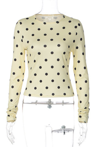 Polka Dot Long Sleeve T-Shirt
