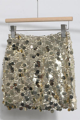 Sequin Mini Skirt