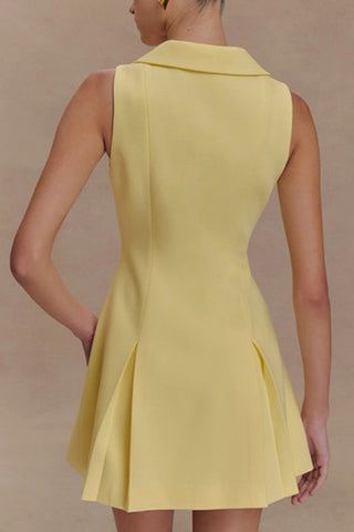 Chic Button-Down Casual Dress with Collar