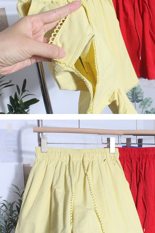 Elastic Waist Casual Shorts