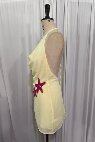 Starfish Accent Halter Mini Dress