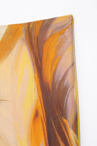 Ruched Halter Top with Scarf Accent