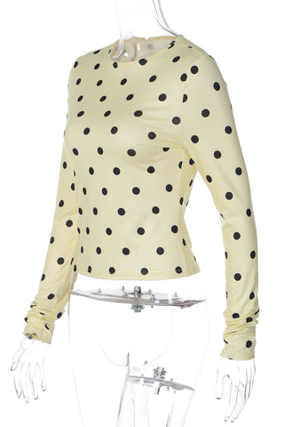 Polka Dot Long Sleeve T-Shirt
