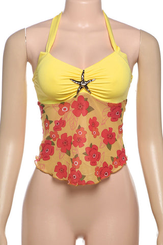Starfish Adorned Floral Camisole