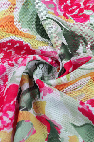 Halter Neck Floral Tank Top