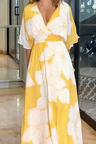 Floral Wrap Maxi Dress